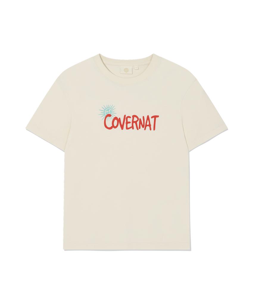 COVERNAT WOMAN Soleil Graphic T-Shirt Ivory