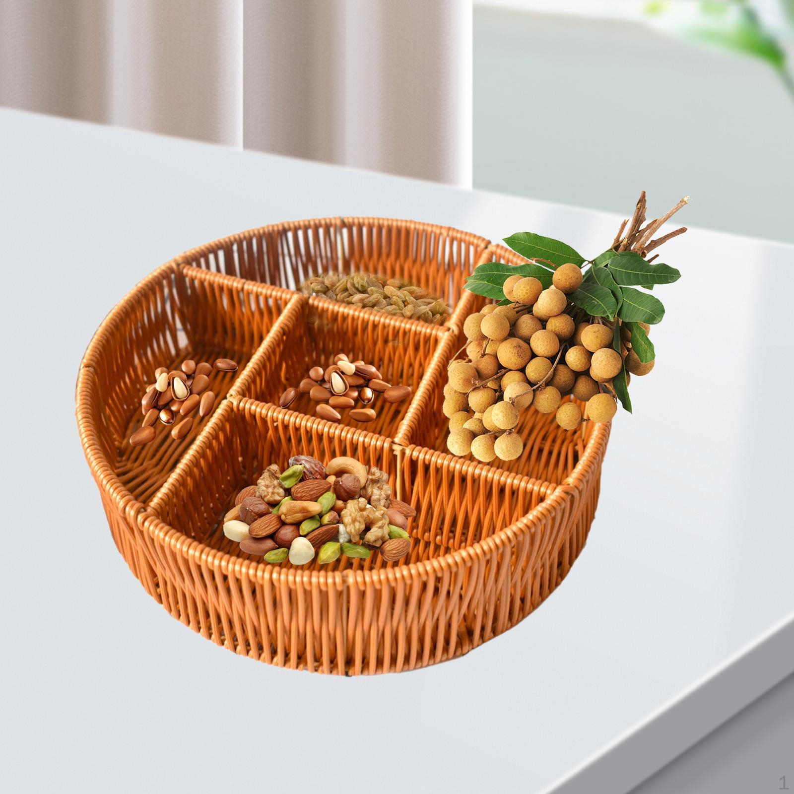 

Elegant Handwoven Bread Basket for Kitchen and Dining Round