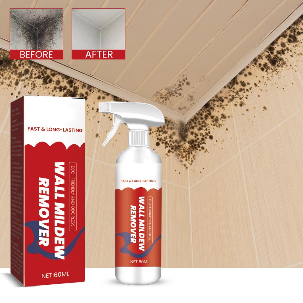 Wall Mold Remover, Bathroom Tile Floor Mold Remover, Wall Cleaning, Stain And Mold Inhibitor60ml