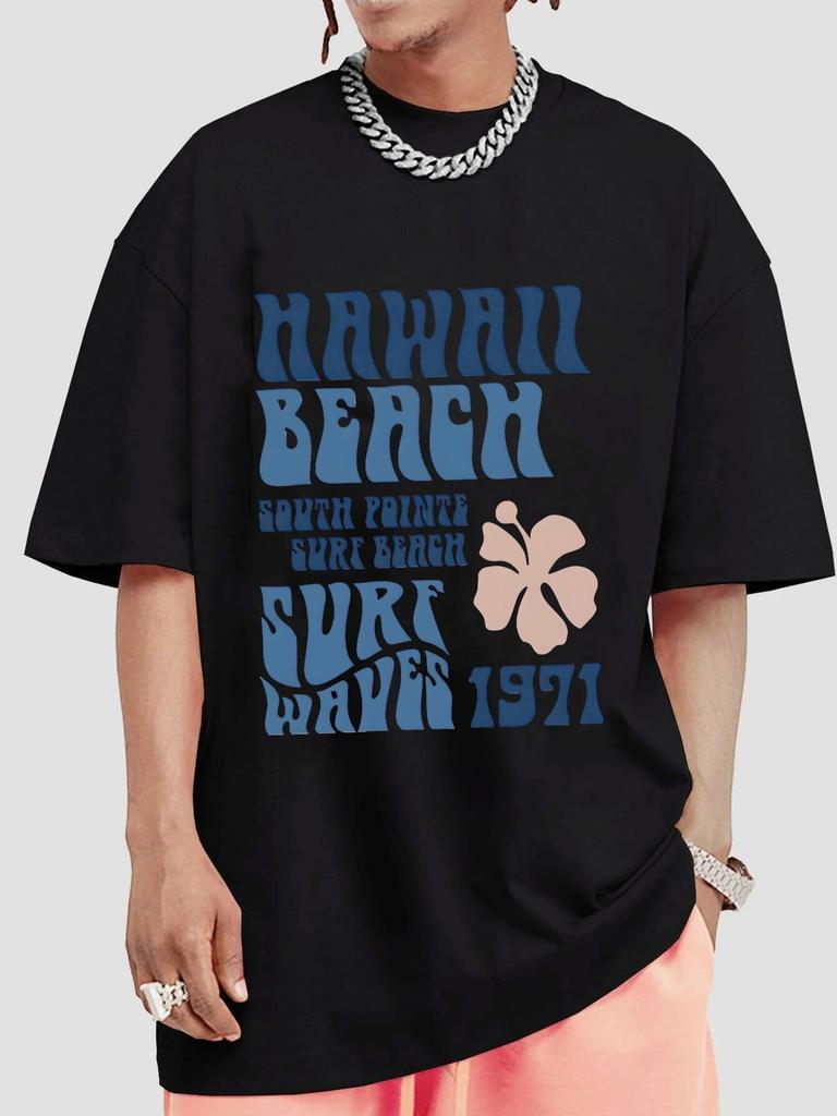 Letter Graphic Couple T-shirt Women Unisex Black Loose Unisex Tops Clothes Short Sleeve Tee Cotton Casual Summer Streetwear Tshirts