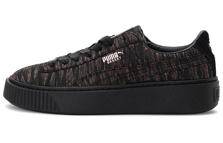 PUMA Basket Platform  Velvet Rope Black  Women s 364092-02 38.5