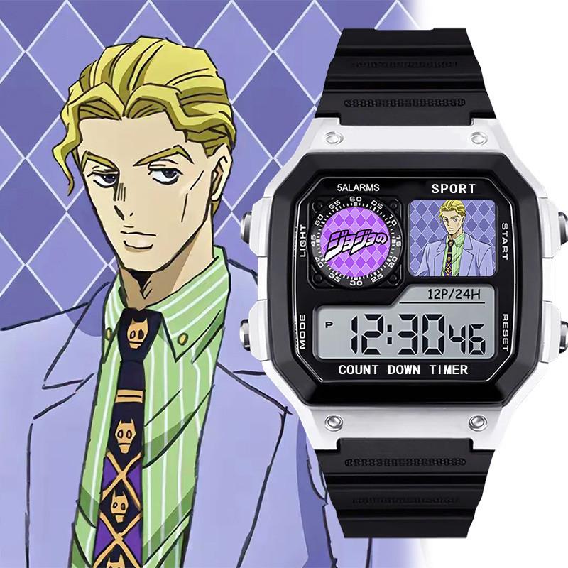 

JOJO s Bizarre Adventure Дитячий Годинник для Школярів Молодших Класів Електронний Годинник Будильник Хронограф Наручний Годинник Ins