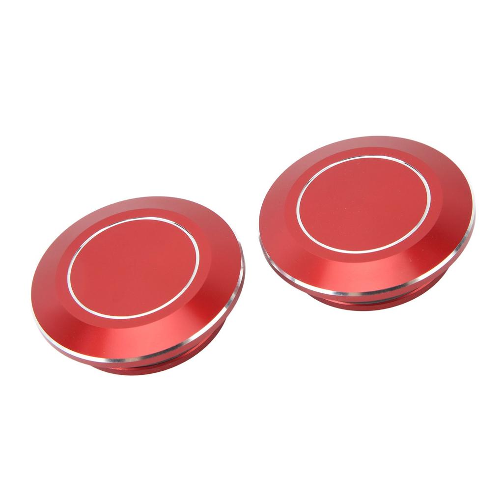 2pcs Motorcycle Frame Hole Cap CNC Aluminum Dustproof Frame Hole Plugs for CMX1100 Red