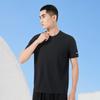 Atmungsaktives Herren-T-Shirt aus Eisseide-Netz: Schnelltrocknendes Sport-T-Shirt mit kurzen Ärmeln und Rundhalsausschnitt
