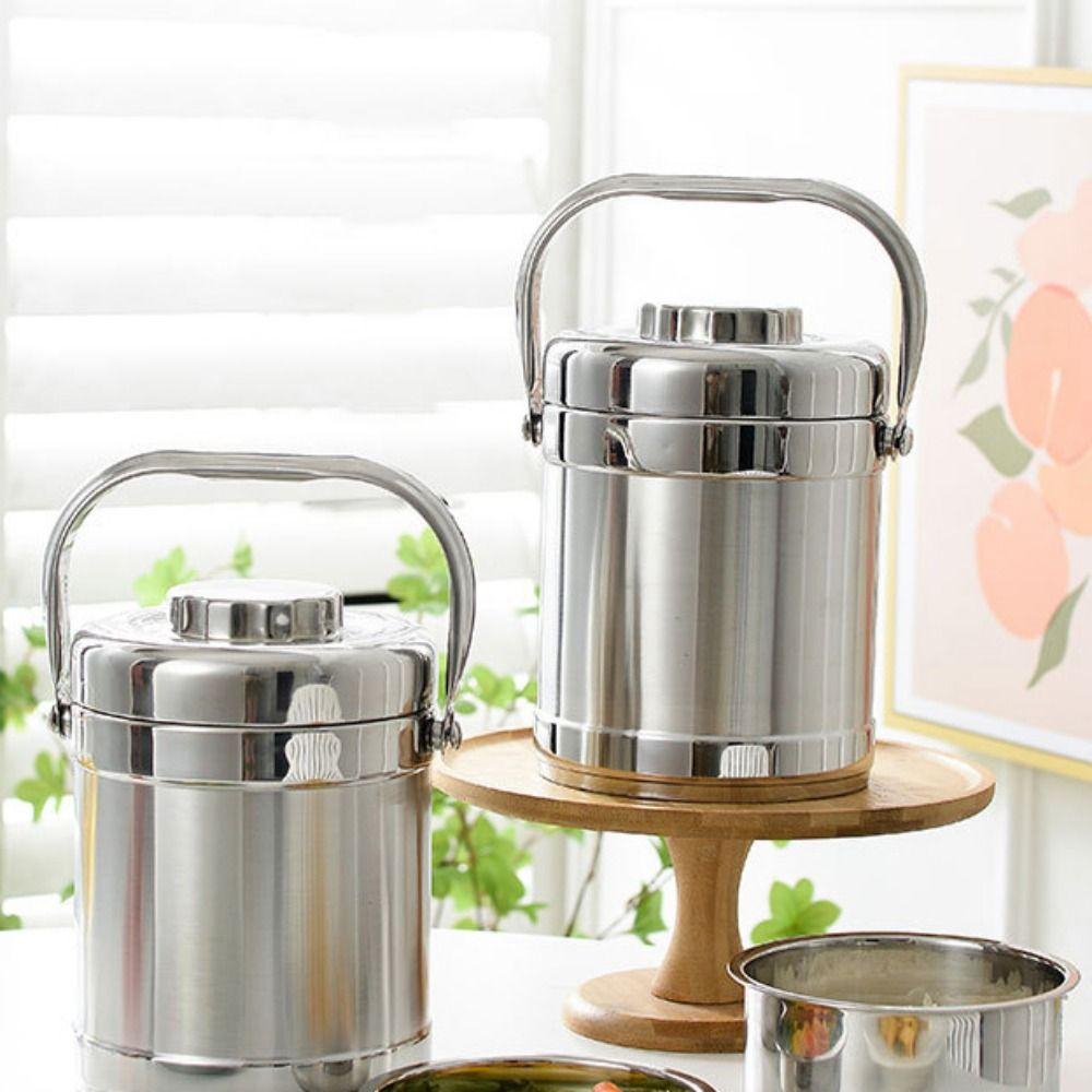 Stainless Steel Food Storage Containers Large Capacity Insulated LunchBox Workers Meal Box  Travel