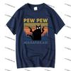 Lustiger Cartoon-Print Kurzarm-T-Shirt Lockerer Lässiger Stil Tägliche Streetwear Trendiges Oberteil Unisex Bequemer Stoff