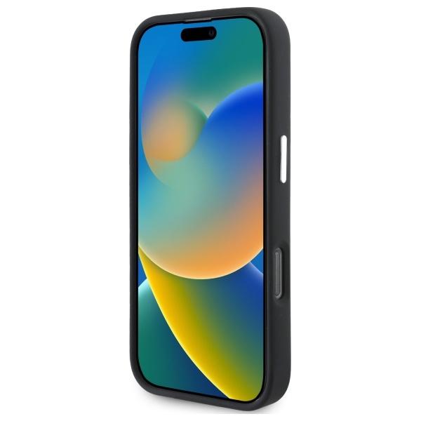 Mercedes Mehmp16X23Suvsk Iphone 16 Pro   Max 6.9 Czarny/Black Hardcase Silicone Vertical Tonal Stripes Magsafe