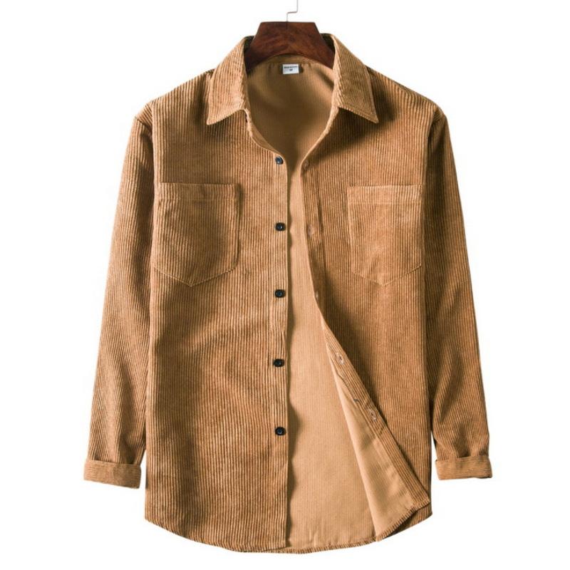 corduroy long sleeve button up