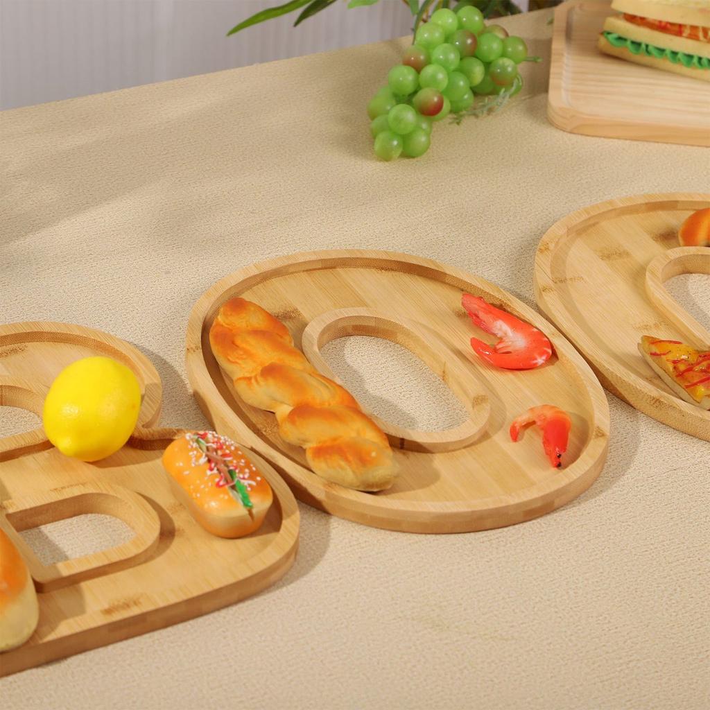 3 Pcs Halloween Charcuterie Board Funny Cute Wooden Cheese Board Charcuterie Platter Halloween Decorative Platter For Snack Food Birthday Party