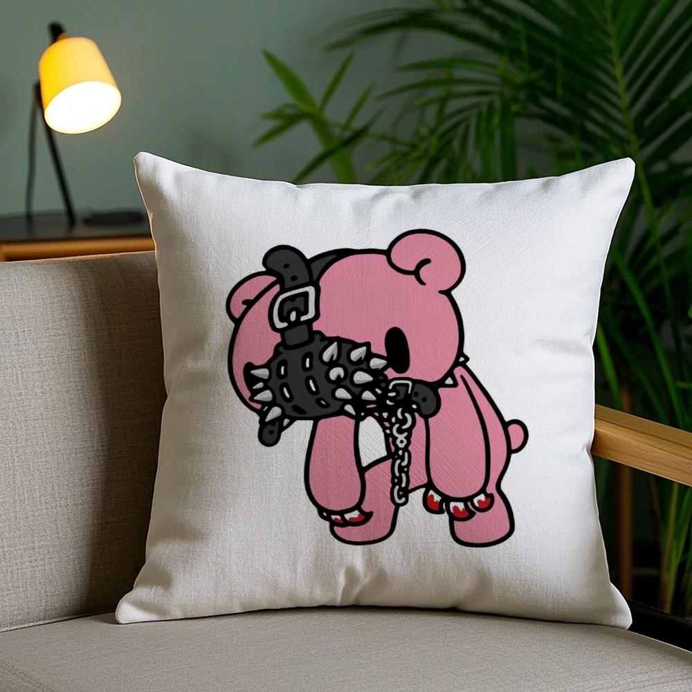 Cartoon G-Gloomys Bear Cushion Cover Soft Short Plush Double-Sided Printing Home Decor Machine Washable Pillow Case Gift