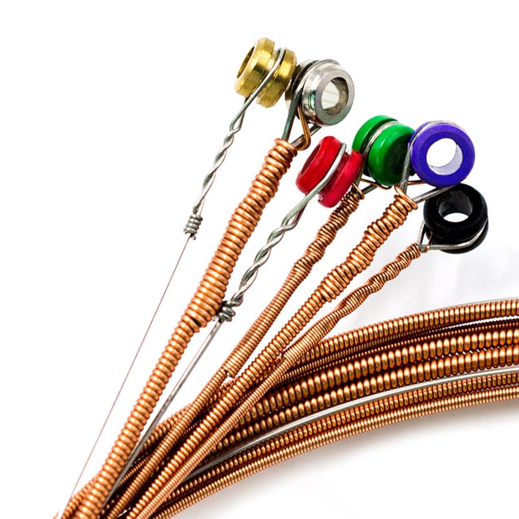 Phosphor Bronze Acoustic Guitar Light Warm Bright Suitable for Beginners and Folk Guitarists Strings, .012-.053, Tone,