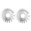 2pcs Stainless Steel Thickness Gauges Professional Standard Metal Sheets Welding Thickness Gauge