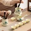 Ru Kung Fu Tea Set, Household Light Luxury High-end Office Semi-automatic Tea Making