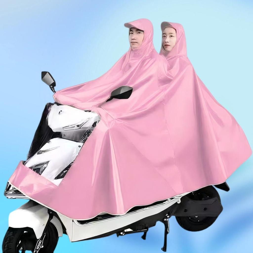 Capa de Montura Impermeable Tallas Grandes para Jinetes Individuales/Dobles - Gruesa, Protección Anti-Lluvia Fuerte para Patinetes Eléctricos y Motocicletas.