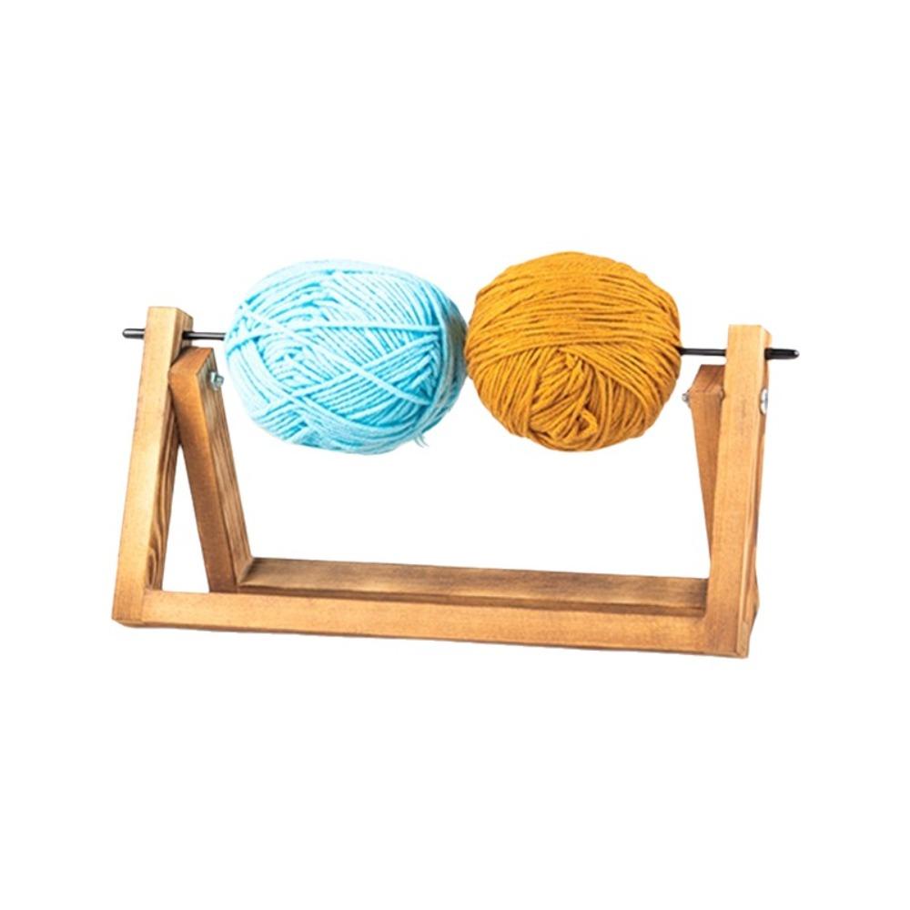 Handmade Yarn Ball Stand Rotating Yarn Spool Organizer Wire Winding Rack  Knitting Crafts