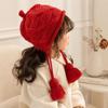 Thick Kids Knit Cap Windproof Pullover Winter Hat Cute Ear Protection Cap  Winter