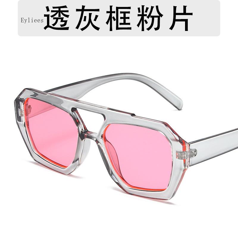 Retro Tortoiseshell Pilot Sunglasses Women Brand Designer Oversized Shades Eyewear Double Bridge Rectangle Men Sun Glassses