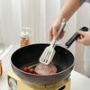 Lebensmittelzange Edelstahl Küchenzange Silikon Rutschfest Kochclip Klemme Grill Salatwerkzeuge Grill Küchenzubehör