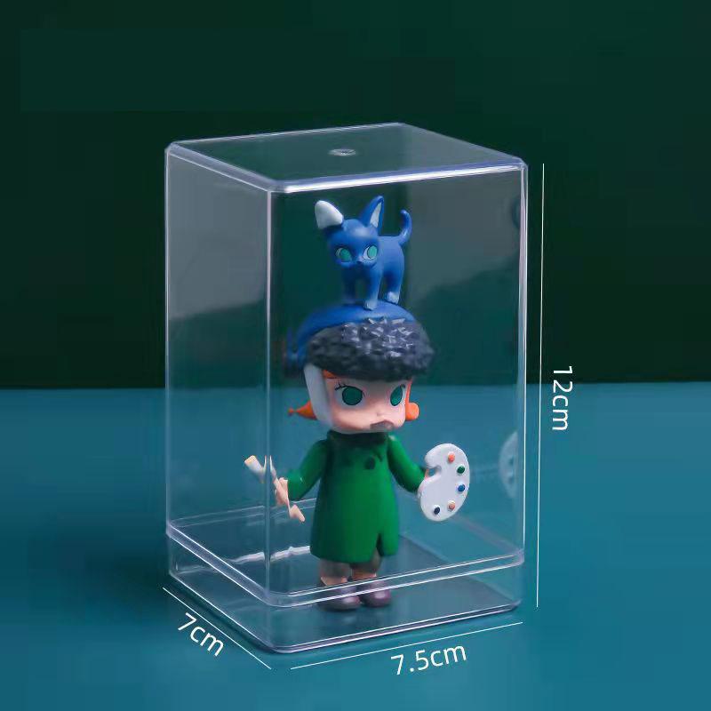Transparent Blind Box Showcase Storage Doll Blind Box Display Dust-proof Artcrafts Box Handmade Collection Cabinet