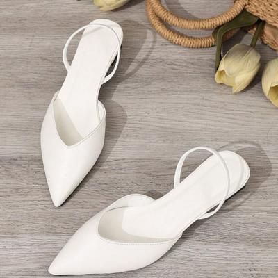 Fashion Shoes for Women Hot Sale Slingbacks Women's High Heels Shallow Mouth Office and Career Sexy Slip-on Toe Cap Gladiator Sandals