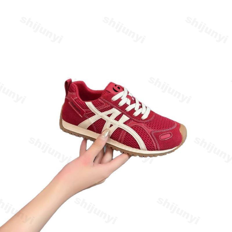 Women's Vulcanized Shoes Spring Autumn Fashion Lace Up Height Increase Outdoor Flats Lightweight Comfortable Breathable Sneakers