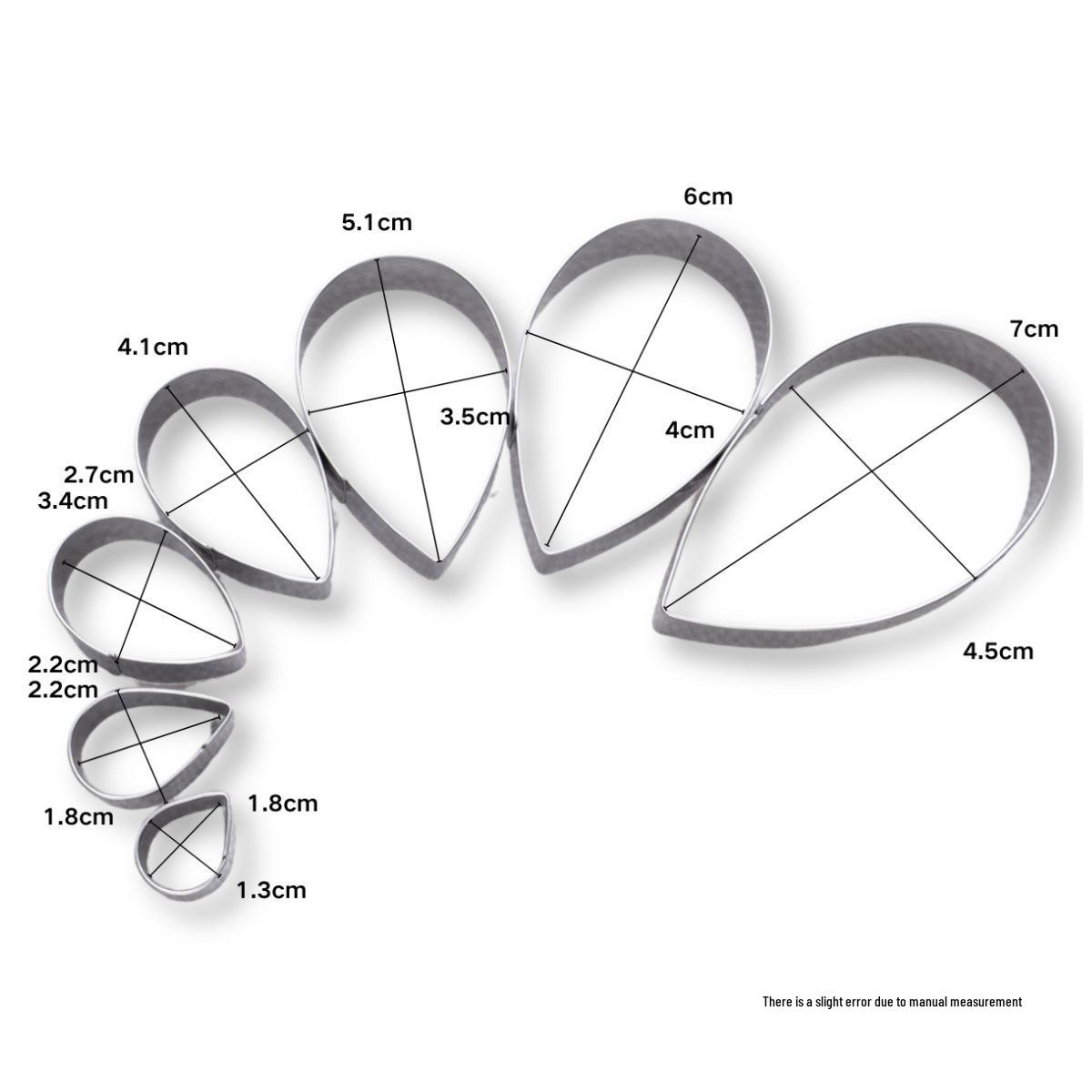 Stainless Steel Rose Petal Cutter for Fondant and Clay