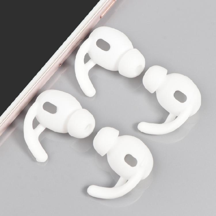 2Pairs Soft Silicone Case Ear Hook In-Ear Earbuds for 3 Ear Tips S / L