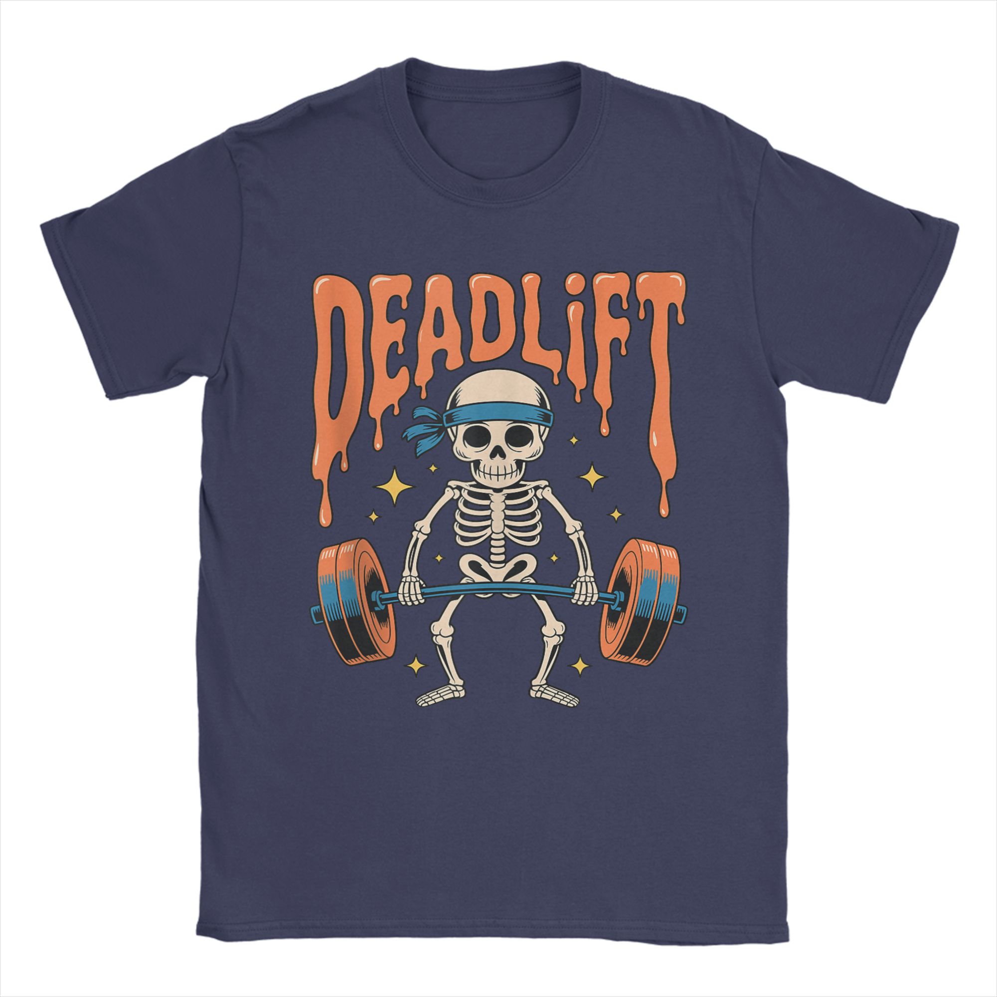 

Streetwear T-Shirt Beach Funny Skeleton Deadlift Halloween Gym Workout Trendy T-Shirts Cotton Tshirt Man Y2K Retro Design Tops 4XL