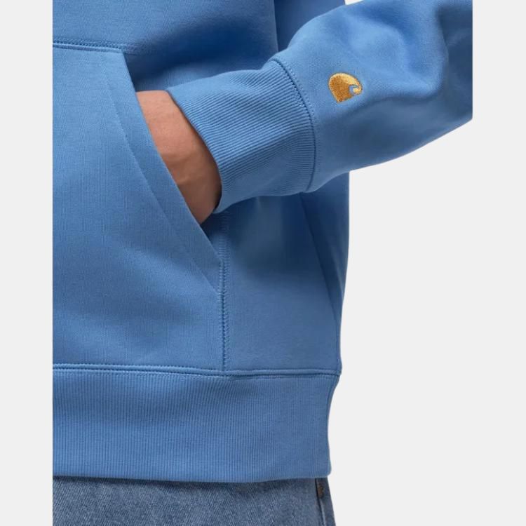 Carhartt WIP Solid Color Pullover Hoodie Long Sleeve Men Hoodies Blue I026384-1GT-XX