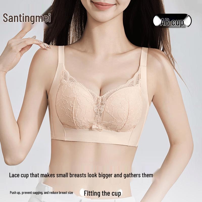 Tingmei Modal Lace Push-Up Bra 80B