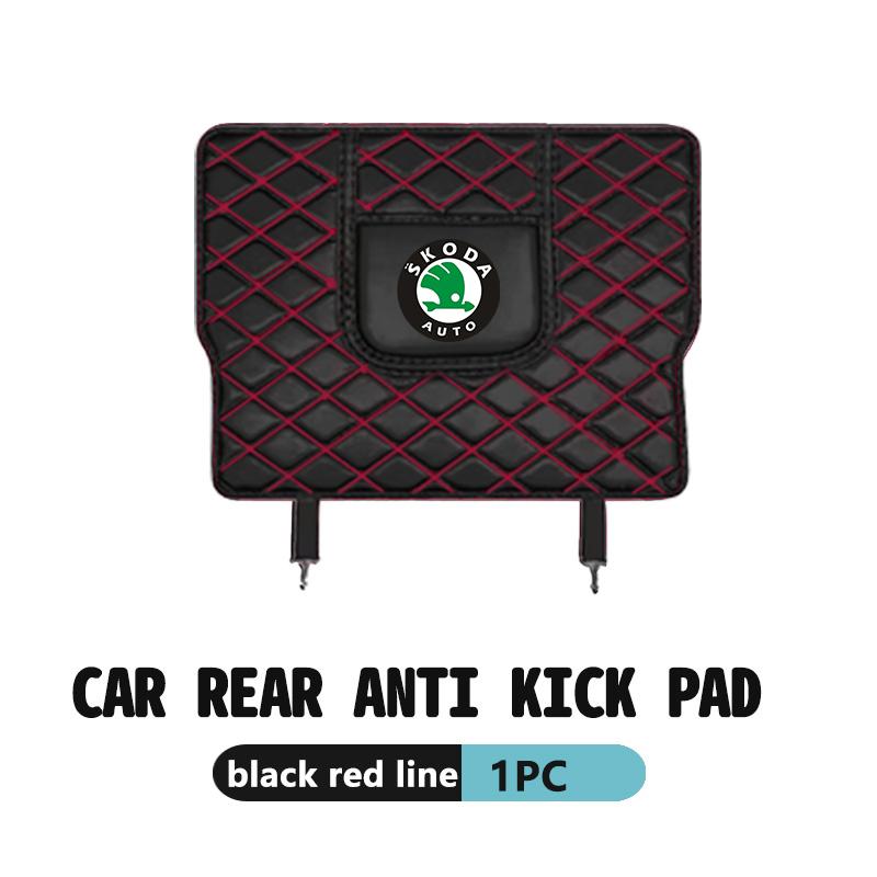 AAABR1 Car Anti-Kick Pad Seat Back Protector Cover For Skoda Octavia A5 A7 RS Fabia Superb Rapid Karoq