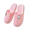 Summer Baotou Cool Slippers Ladies Bathroom Bath Home Indoor and Outdoor Wear Smooth Flat Bottom Beach Hole Shoes Women