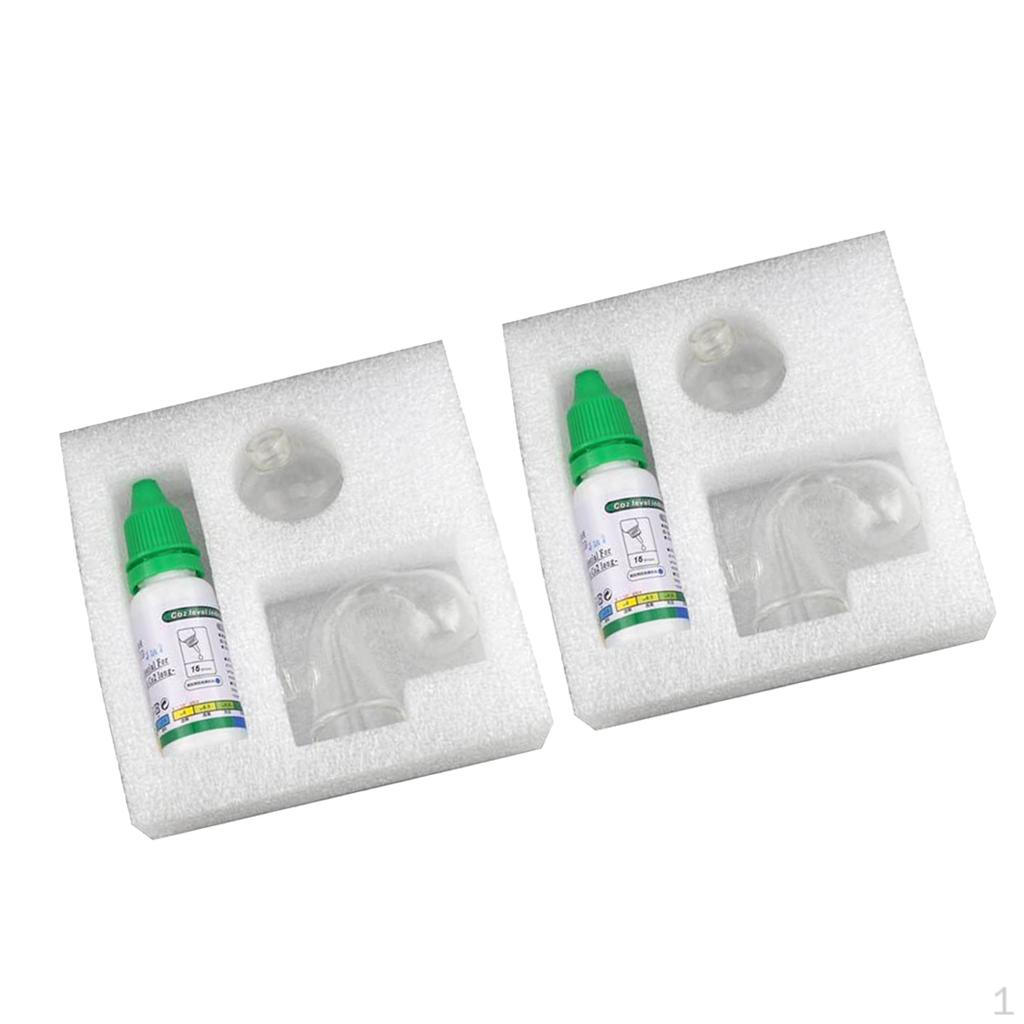 

2 Pack 15ml Monitor Fluid Long-term CO2 Liquid Test Tools for Aquarium