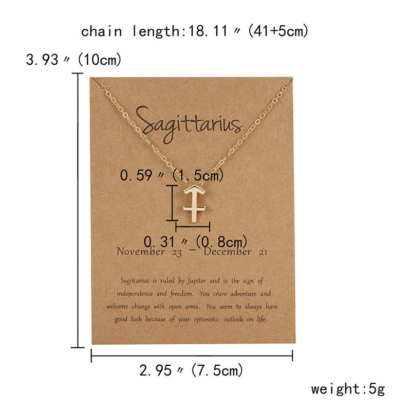 Rinhoo Fashion Sun Necklaces & Pendants Gold Color Alloy Pendant Necklace Wish Card Jewelry For Women Jewelry Birthday Gift