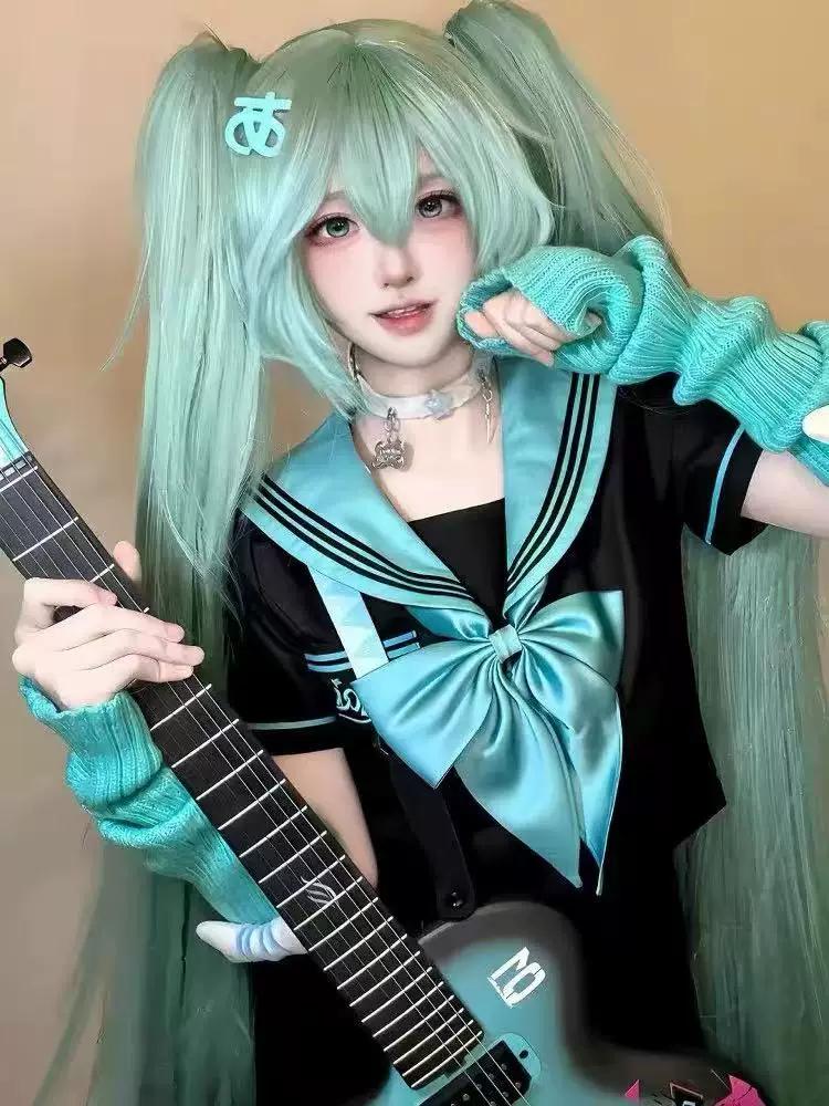 Original Genuine JK Sailor Suit, Japanese Academy Style Hatsune Miku Girls Cos Uniform Spring Summer Outfit XS