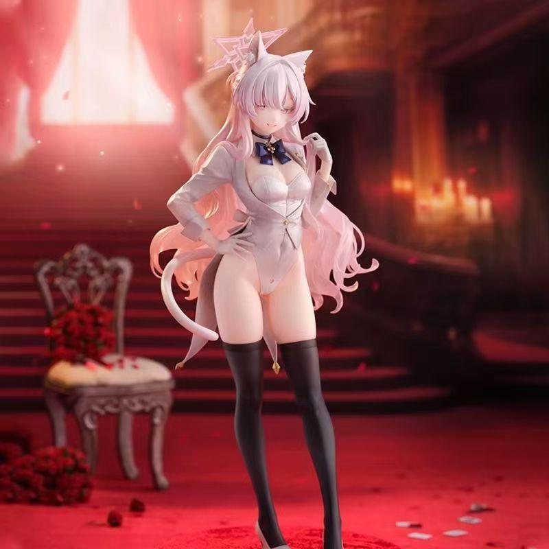 Anime Figure Blue Archive Cat Ear Cute Kiyosumi Akira Standing Pvc Model Case Ornament Collectible Gift For Anime Fans