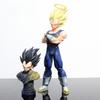 YJ Dragon Ball Hell Vegeta Featuring Halo Figure Double Replaceable Heads GK Statue Featuring Bust PC Case Decor Collectible Present Designed For Boys