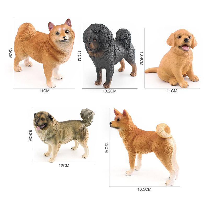 Lifelike Plastic Dog Models Featuring Shiba Inu Labrador Retriever And Tibetan Mastiff Great For Home Decor And Children's Learning Activities