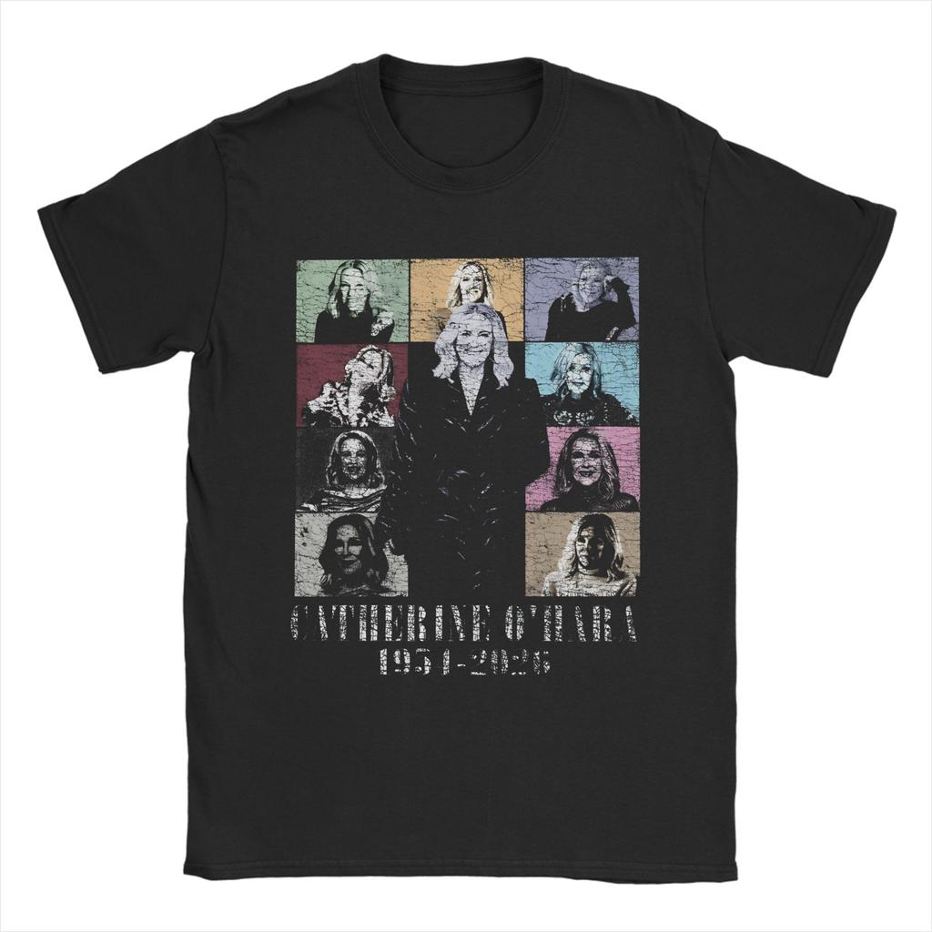 Vintage Catherine Ohara Cotton T Shirt For Men Summer Aesthetic TShirts O Neck Harajuku Tee Shirt Oversize Wholesale Clothes