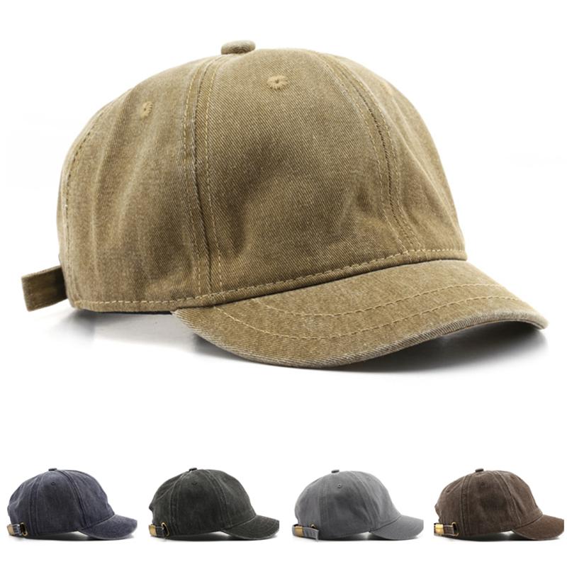 Fashion Baseball Cap Men's Solid Color Light Plate Short Brim Sun Hat Outdoor Sports Women's Sun Protection Visor Peaked Cap