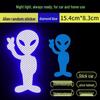 Reflective Alien Motorcycle Safety Decal for Night Driving