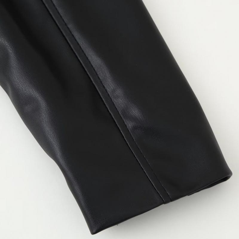 Stile europeo e americano, nuovi abiti da donna, alla moda, versatili, commercio estero transfrontaliero all'ingrosso impermeabile in finta pelle