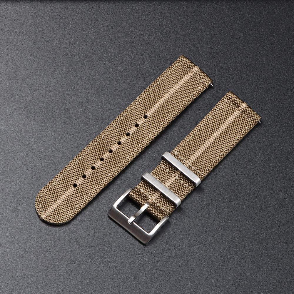 20mm 22mm Nylon Watch Band for Military Sport Quick Release Watch Strap Army Woven Canvas Fabric Replacement Wristband Belt