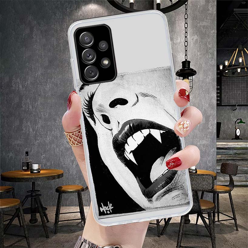Gothic Vampire Scarlet Art Soft Phone Case For Samsung Galaxy S22 S23 S24 S25 Edge S26 Ultra S20 FE S21 Plus + Fundas Coque Gala