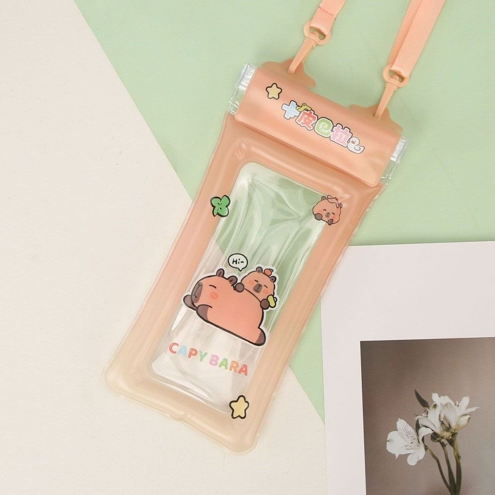 Transparent Hanging Neck Phone Bag PVC Floating Phone Dry Cover Mobile Phone Pouch Diving
