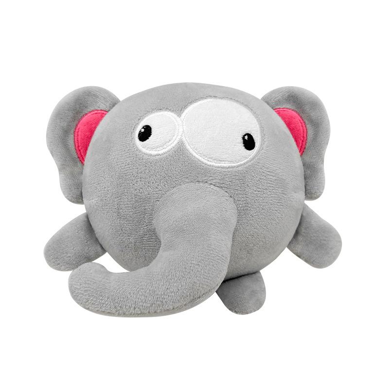 Style Shark Bouncy Dog Ball Plush Pet Chew Toy Double Layer Cartoon Puppy Play