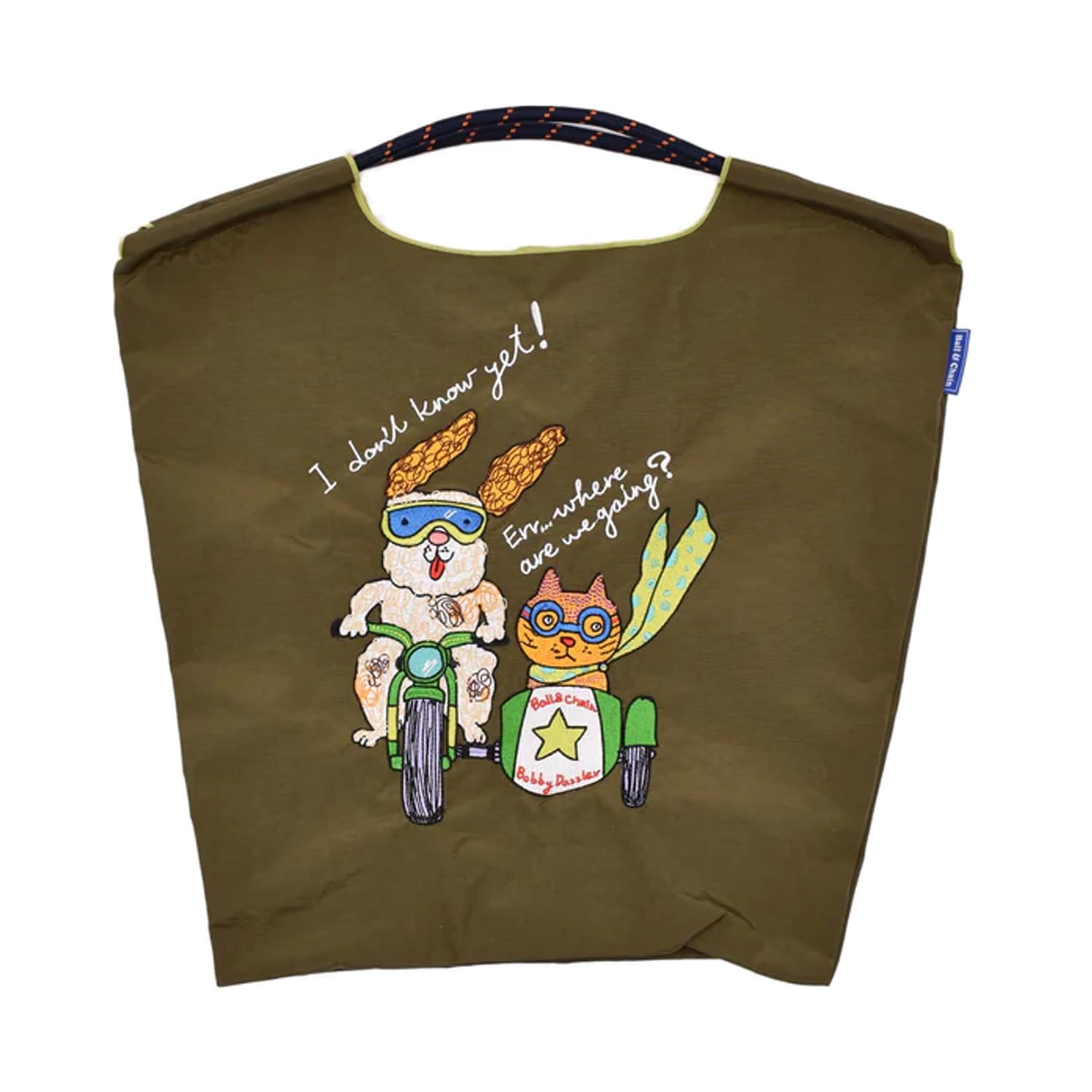 

Ball & Chain Authentic B.BIKE Dog Bike Green Shopping Bag, Size Medium, 322004 (KHAKI, M)