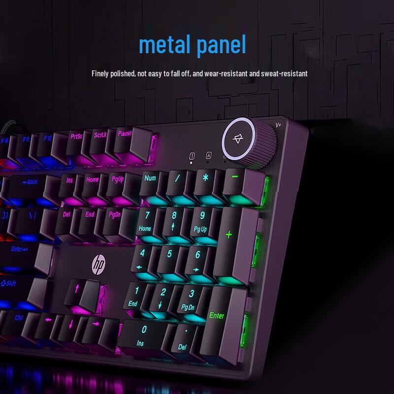 HP K10G-104 104-Key Wired Mechanical Gaming Keyboard