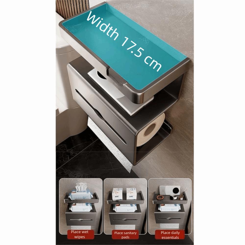 Strong Load-bearing Toilet Paper Storage Rack Wall Mounted Bathroom Tissue Dispenser Bathroom
