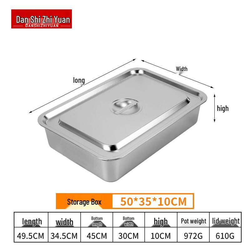 Edelstahl-Lebensmittelbehälter mit Deckel